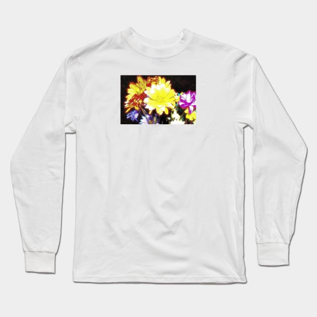 The Flowers 3 by Kristalin Davis Long Sleeve T-Shirt by Kristalin Davis
